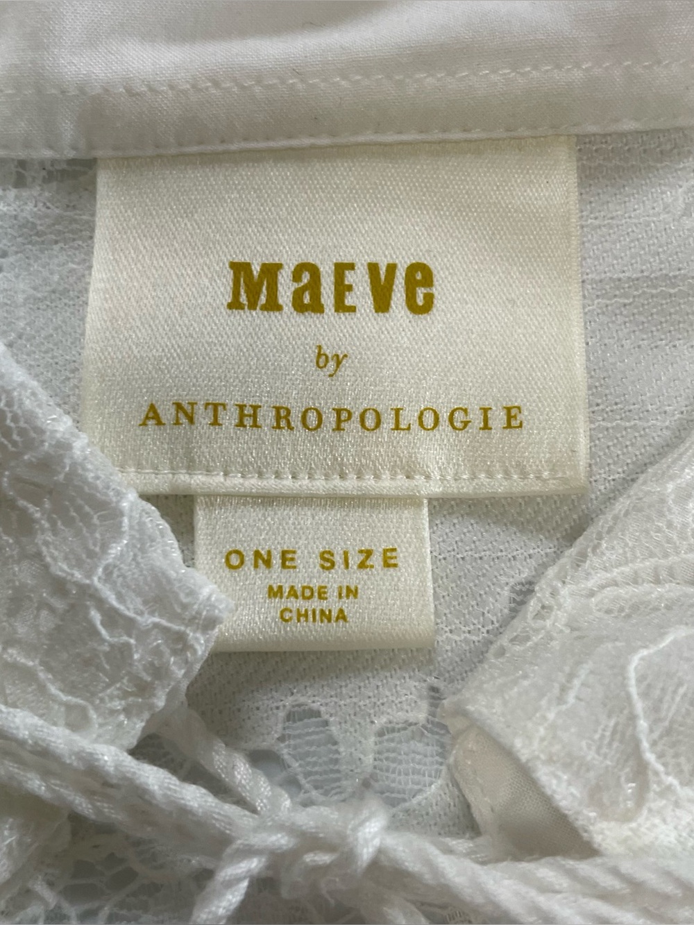 Anthropologie Maeve Cropped Lace Shrug Jacket OS - Picture 4 of 10